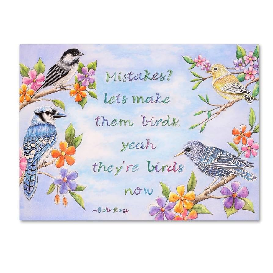 Amazon.com: Trademark Fine Art Birds and Flowers Quote